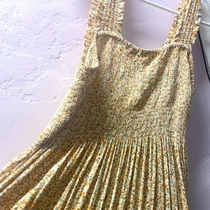 Aerie smocked midi dress